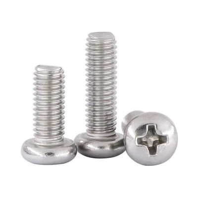 Tornillos principales de las sujeciones de acero de Phillips Round Head Screws Stainless