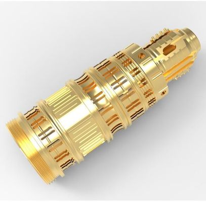 La precisión de cobre amarillo dio vuelta a piezas de precisión de aluminio no estándar de los componentes