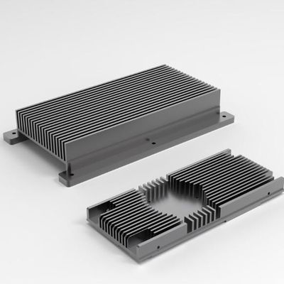 El trabajar a máquina de aluminio de encargo del CNC del radiador de la aleación de aluminio de la protuberancia de la precisión
