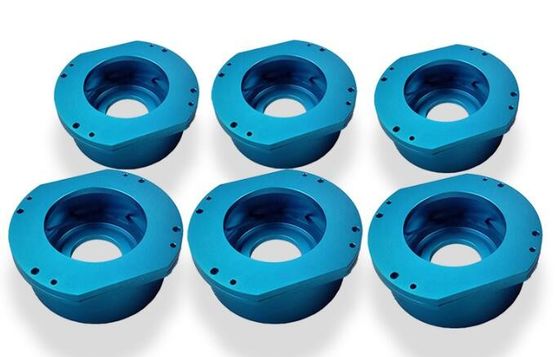 Piezas que trabajan a máquina del prototipo rápido del metal cinco piezas de aluminio que muelen del CNC del eje