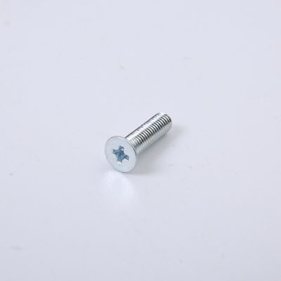 10-24 10-32 14-20 tornillos principales planos avellanados estándar negro galvanizados de acero del cinc de carbono
