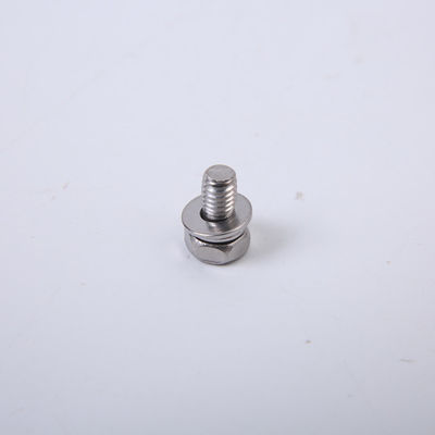 El acero de carbono niquelado atornilla el sistema de M3M4M5M6 Pan Head Combination Screw Three