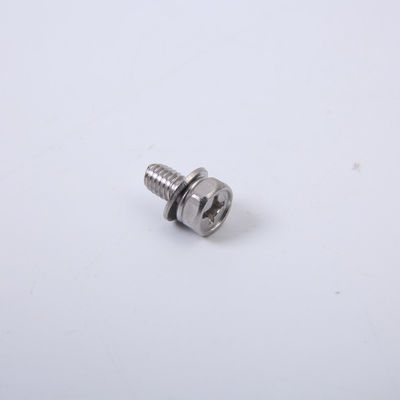El acero de carbono niquelado atornilla el sistema de M3M4M5M6 Pan Head Combination Screw Three