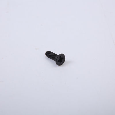 Tornillos avellanados cruzados electrónicos, tornillos principales planos negros de la precisión