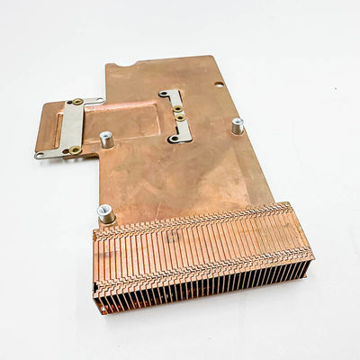 disipador de calor de cobre puro, radiador de alta densidad del diente, componentes electrónicos, disipador de calor del diente de la pala, placa de cobre