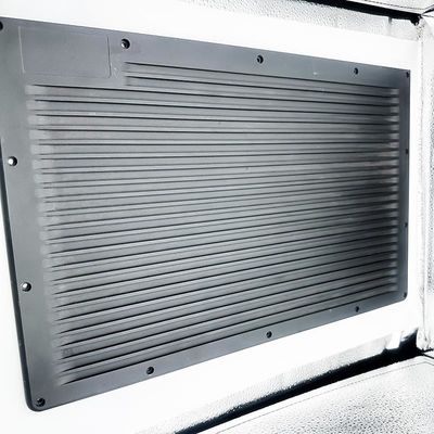 Disipador de calor de aluminio de torneado de la protuberancia de las piezas del CNC que muele que trabaja a máquina para el instrumento de la comunicación