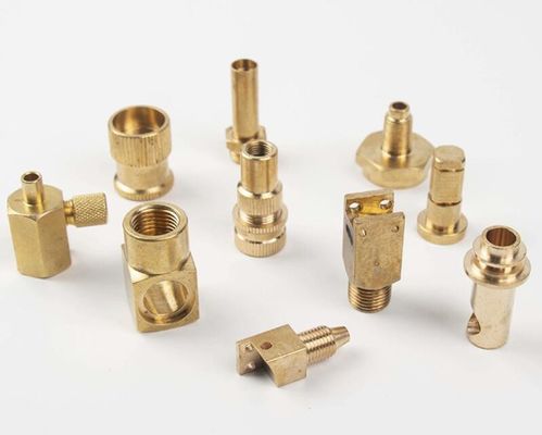 El latón que trabaja a máquina del CNC atornilla latón modificado para requisitos particulares de la precisión dio vuelta a componentes