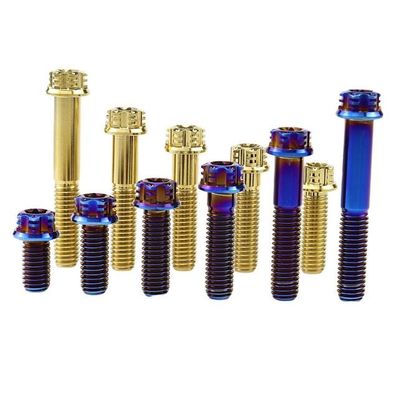 La aleación Torx del titanio M6 emperna en el reborde de lujo para la modificación de la motocicleta