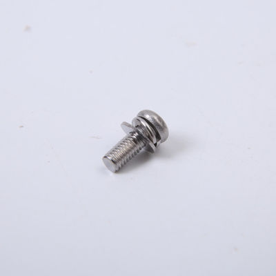 Tornillos de acero inoxidables del M2 M2.5 M3 M4 alrededor de la combinación principal de Pan Head Bolt With Washer