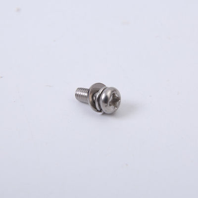 Tornillos de acero inoxidables del M2 M2.5 M3 M4 alrededor de la combinación principal de Pan Head Bolt With Washer
