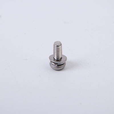 Tornillos de acero inoxidables del M2 M2.5 M3 M4 alrededor de la combinación principal de Pan Head Bolt With Washer