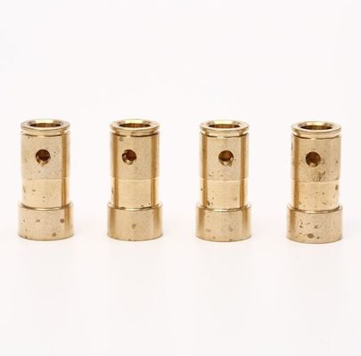 Tubo de cobre no estándar de torneado de cobre amarillo fuerte/durable de las piezas