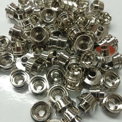 Las piezas de torneado de cobre del CNC de la precisión electrochaparon el níquel de plata Rose Gold Tin Oxidation del oro