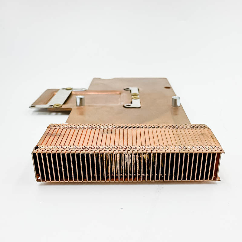 disipador de calor de cobre puro, radiador de alta densidad del diente, componentes electrónicos, disipador de calor del diente de la pala, placa de cobre